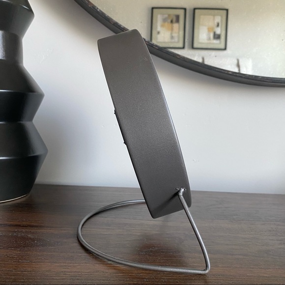 Rae Dunn Pewter Metal Desk Clock - Picture 5 of 7